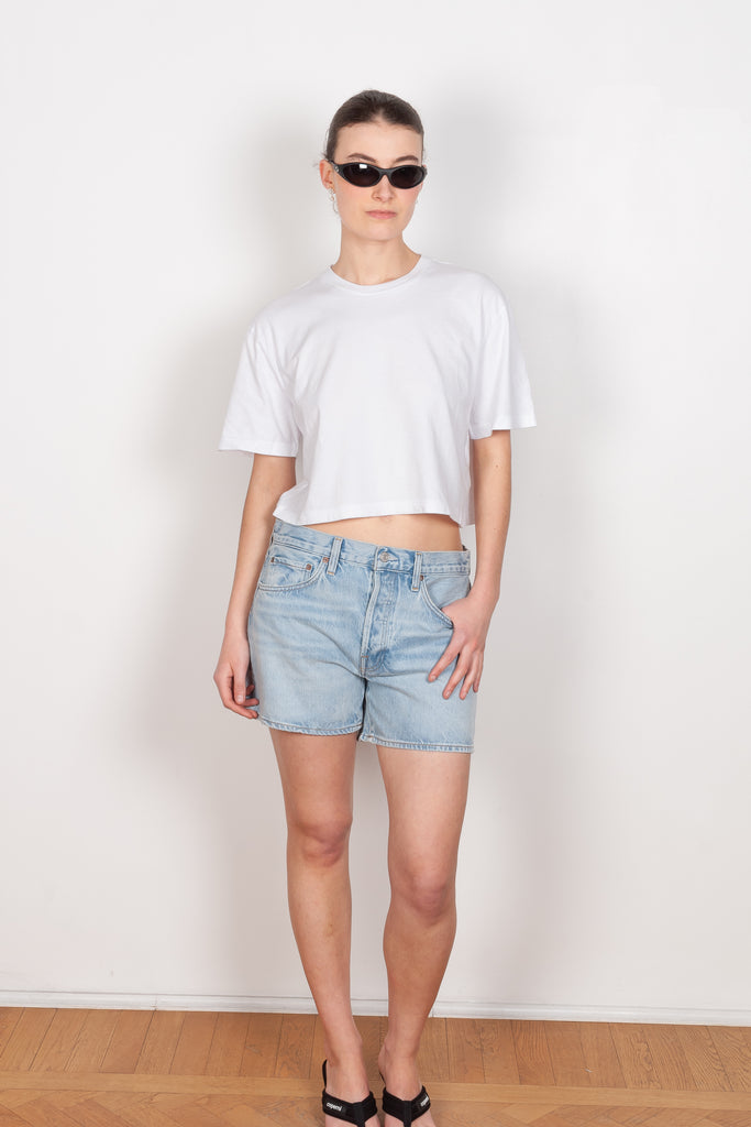 The Anya Tee by Agolde features an easy boxy fit