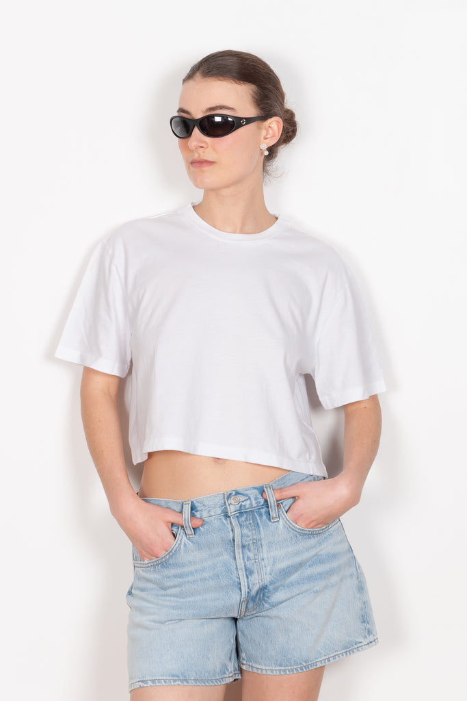 The Anya Tee by Agolde features an easy boxy fit