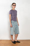 The Emmi Short by Agolde has a long inseam, perfect for a slouchy look, and is cinched with a thin denim belt for added style