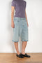 The Emmi Short by Agolde has a long inseam, perfect for a slouchy look, and is cinched with a thin denim belt for added style
