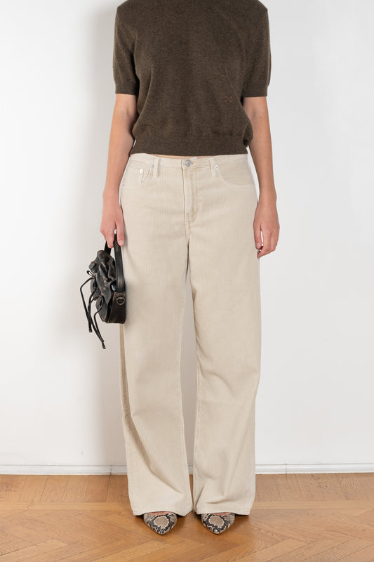 agolde keira jean corduroy rice grass