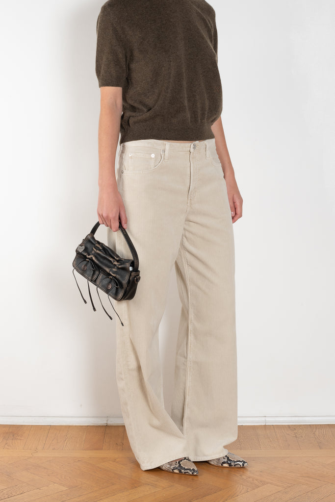 agolde keira jean corduroy rice grass