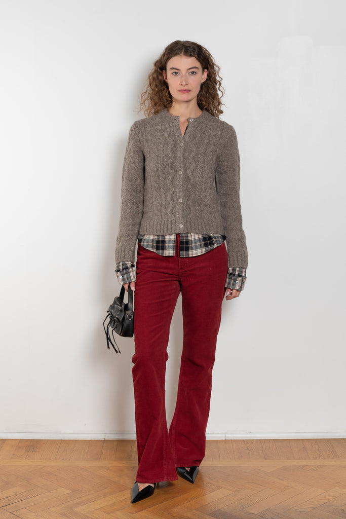 agolde kick boot corduroy
