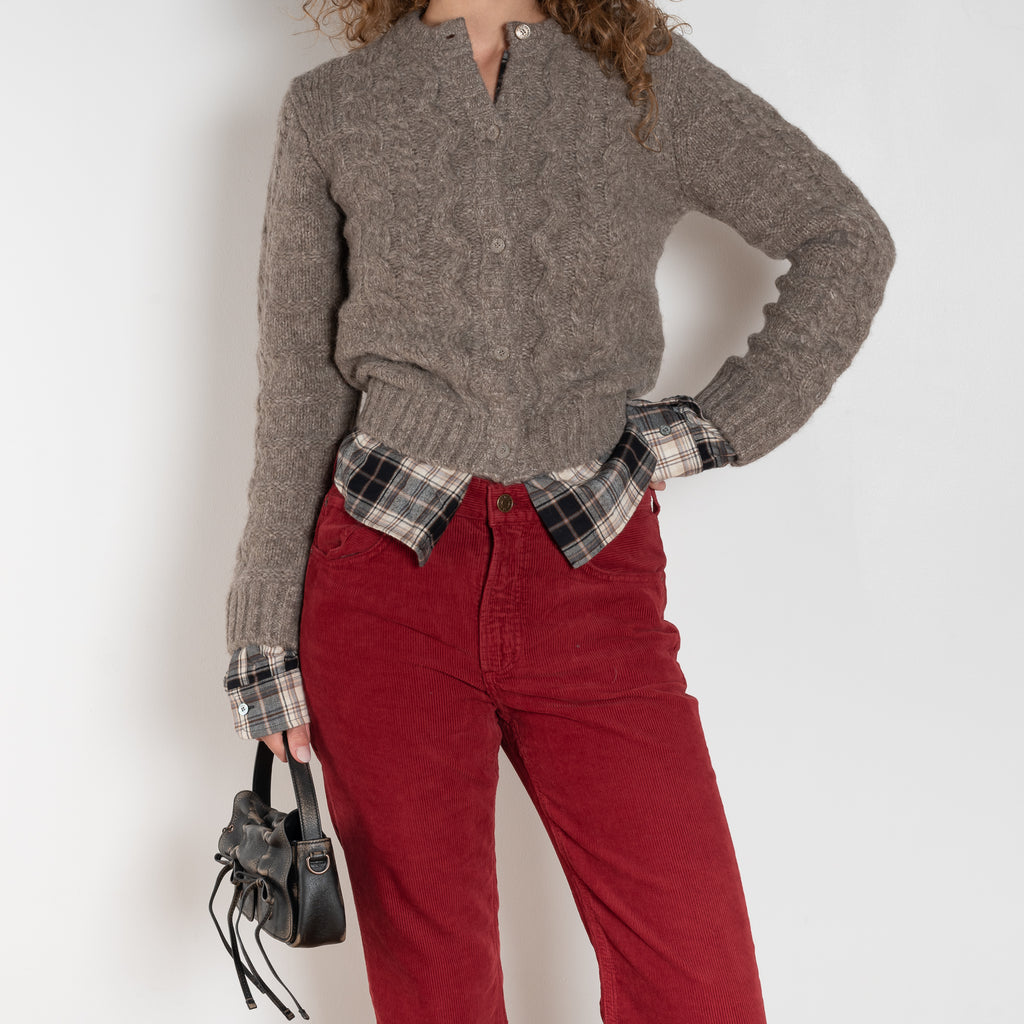 agolde kick boot corduroy