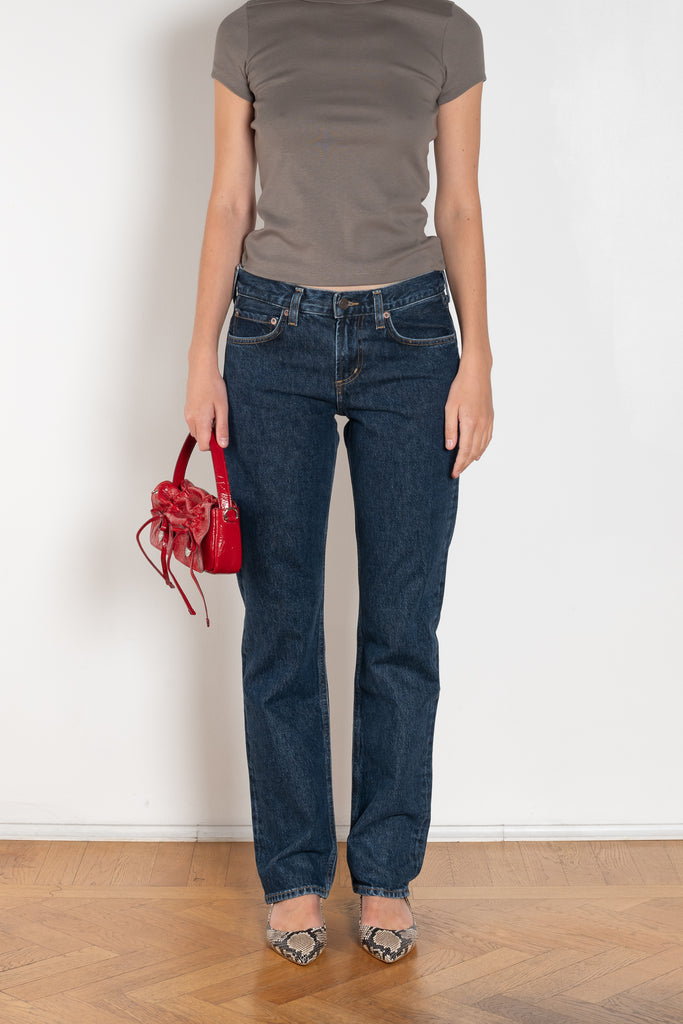 agolde low rise slim jean