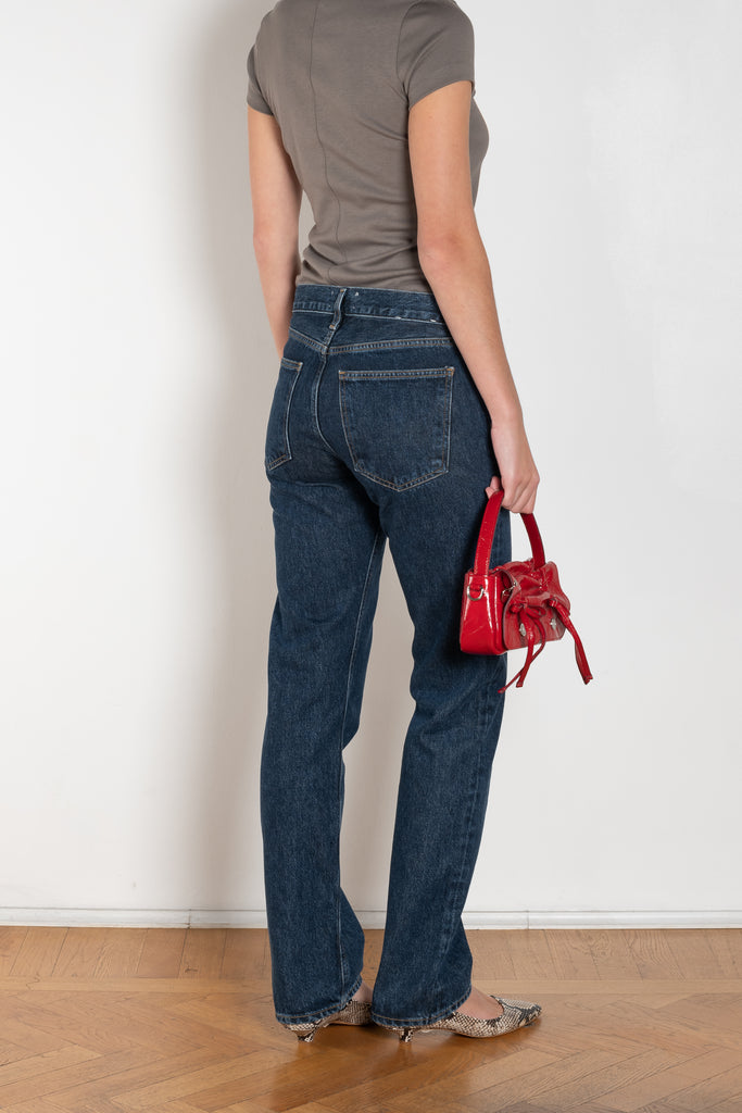 agolde low rise slim jean