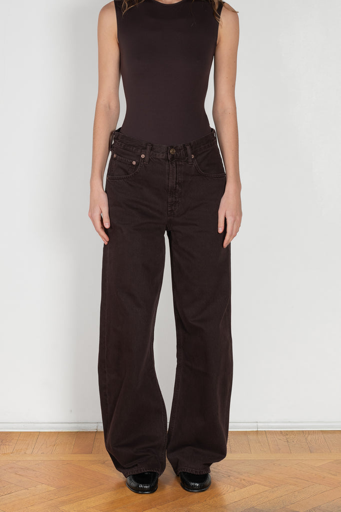 agolde low curve losse sloe berry