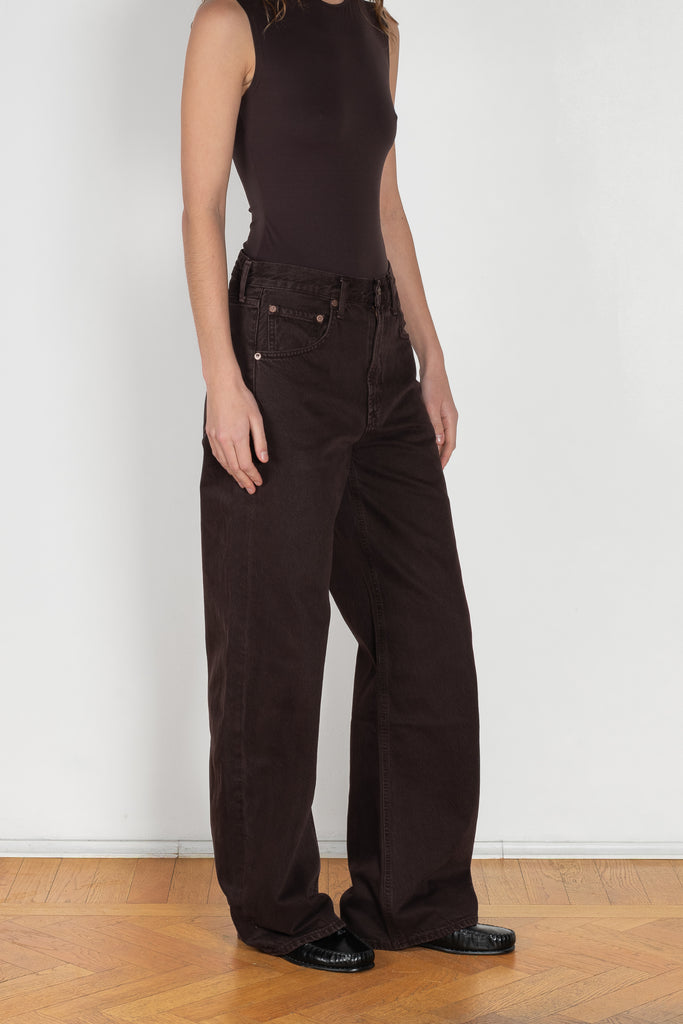 agolde low curve losse sloe berry