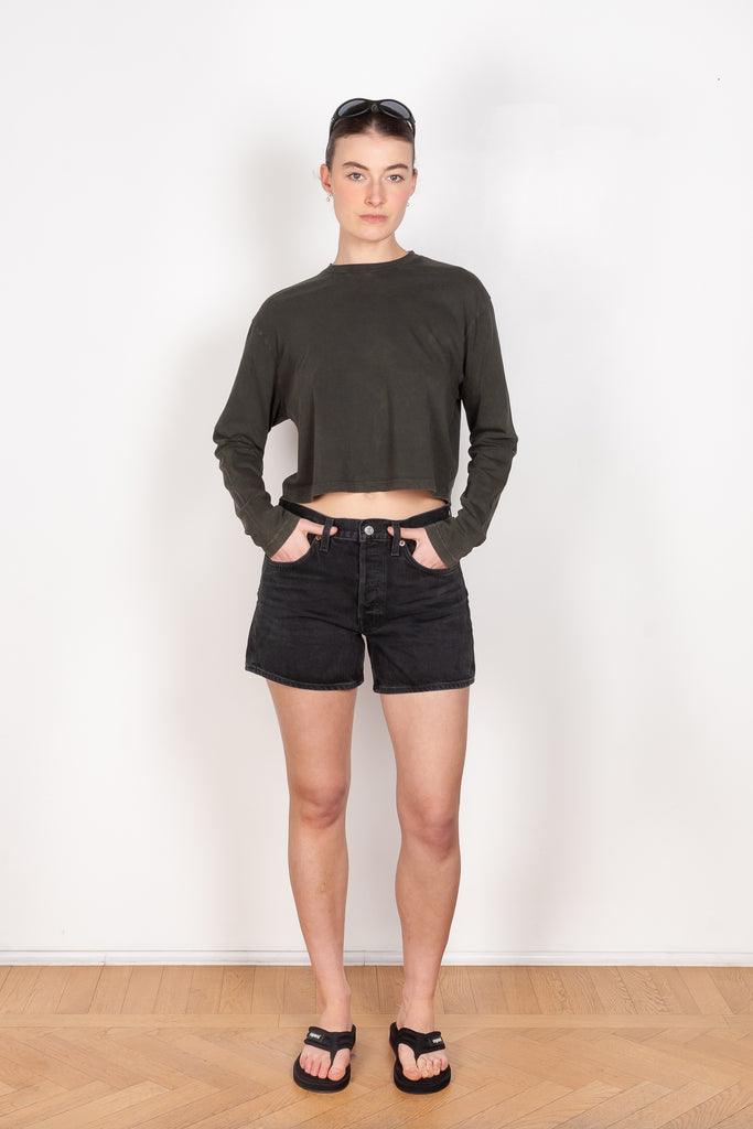 The Mason Cropped Tee by Agolde is a relaxed t-shirt