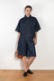 The Taron Shirt by Agolde is a boxy shirt with short sleeves in a dark pure wash