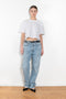 The Kelly Jeans by AGOLDE is a mid waist full length jeans with a straight leg and a flattering square cut top block