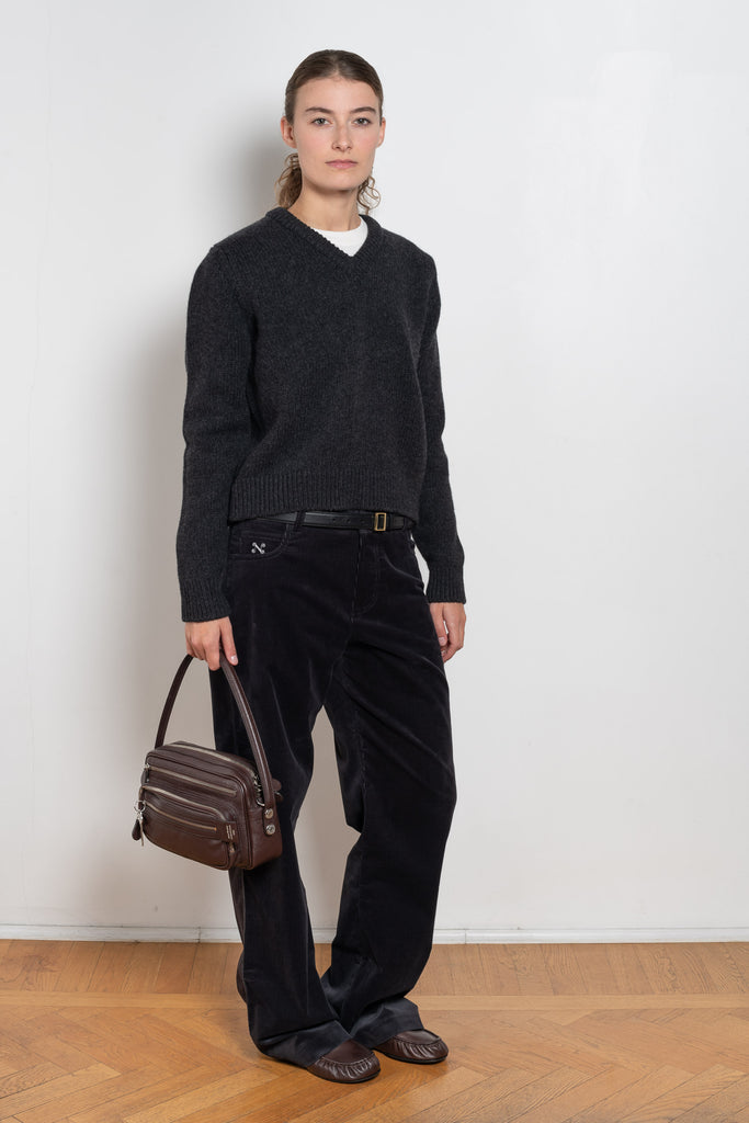 and daughter glenn vneck dark grey