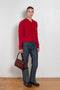 and daughter glenn vneck red