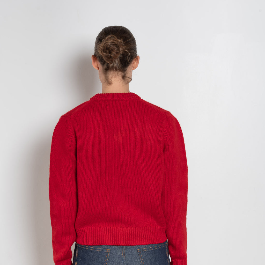 and daughter glenn vneck red