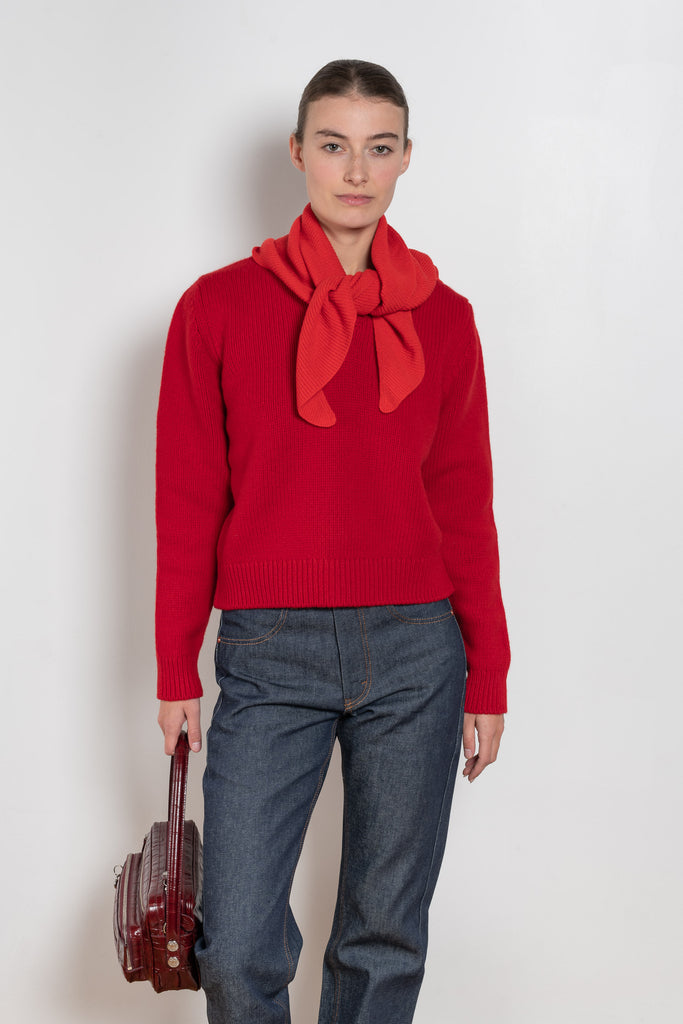 and daughter glenn vneck red