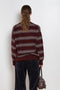 and daughter innes burgundy stripe