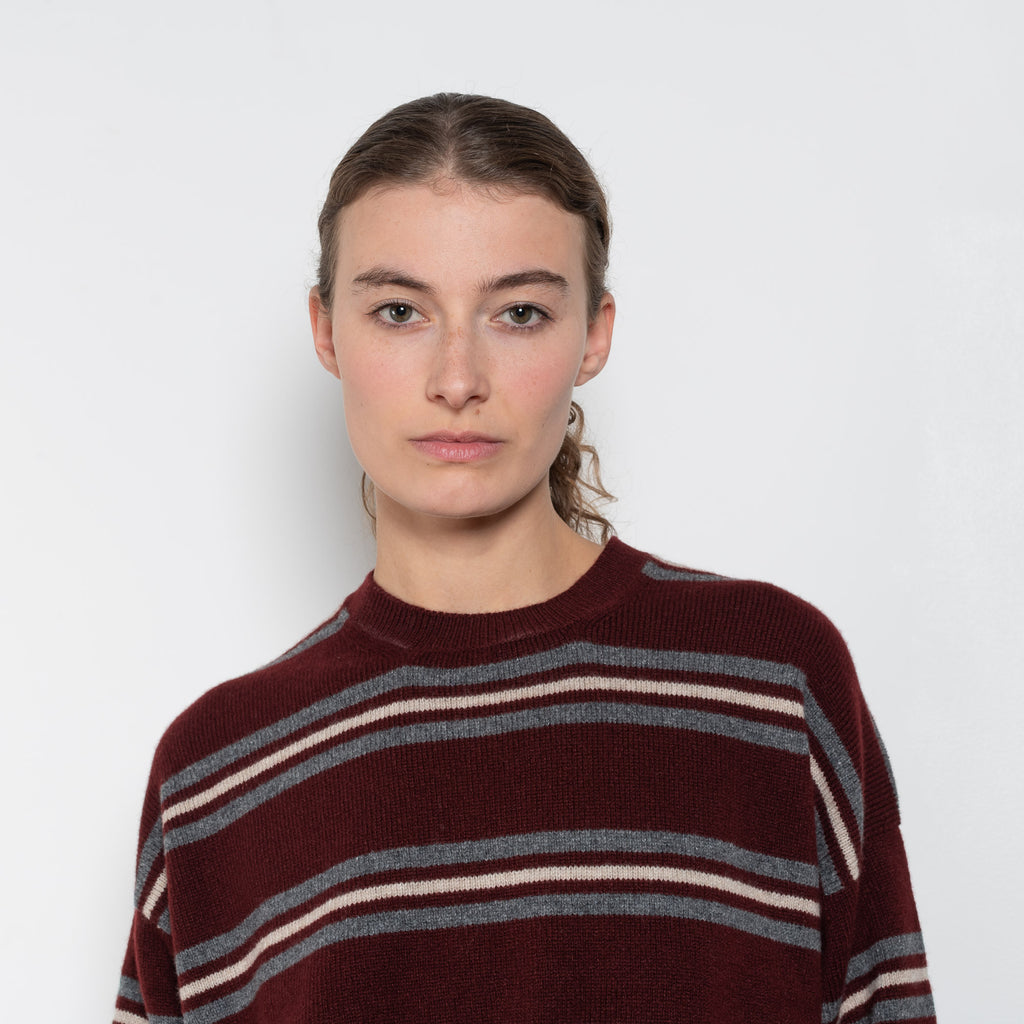 and daughter innes burgundy stripe