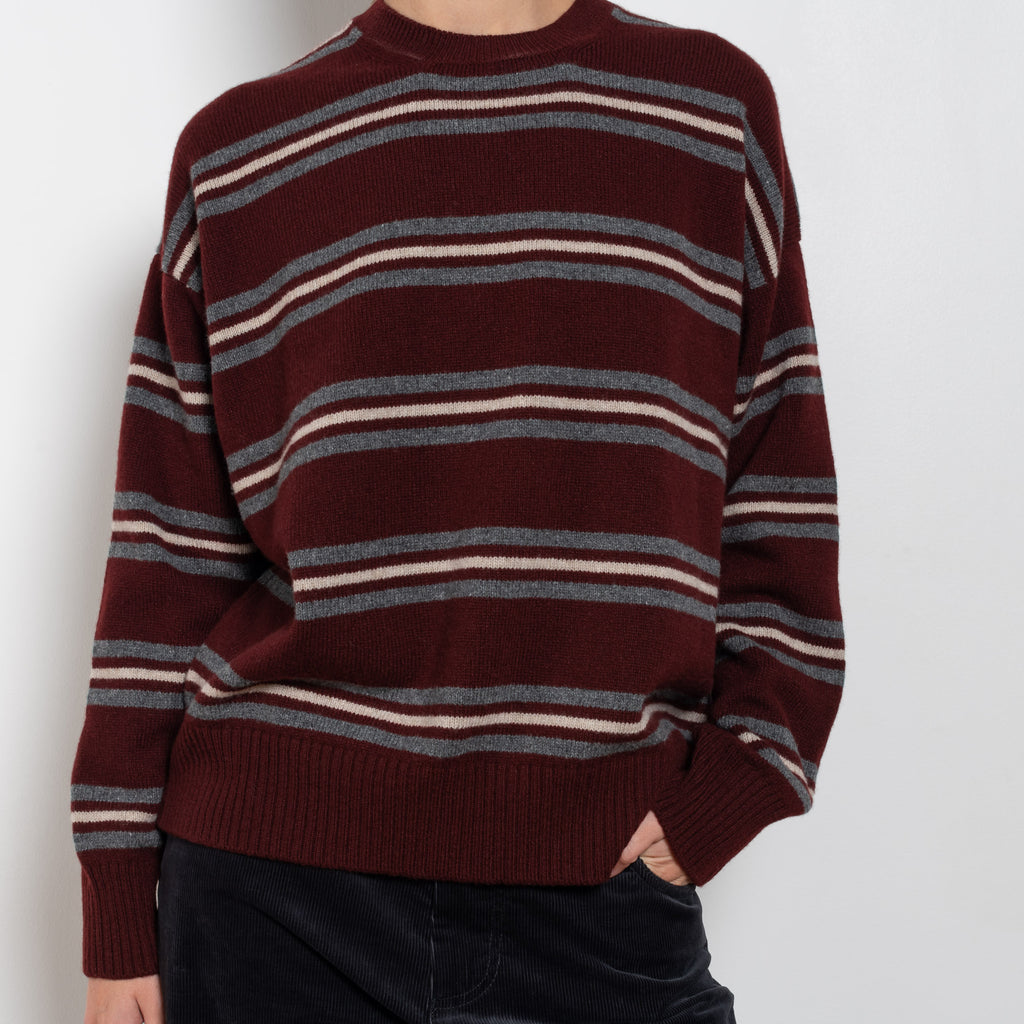 and daughter innes burgundy stripe