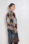 and daughter argyle cardigan beige