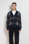 and daughter argyle cardigan navy