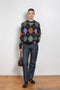 and daughter argyle crewneck dark brown
