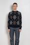 and daughter argyle crewneck navy