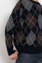 and daughter argyle crewneck navy