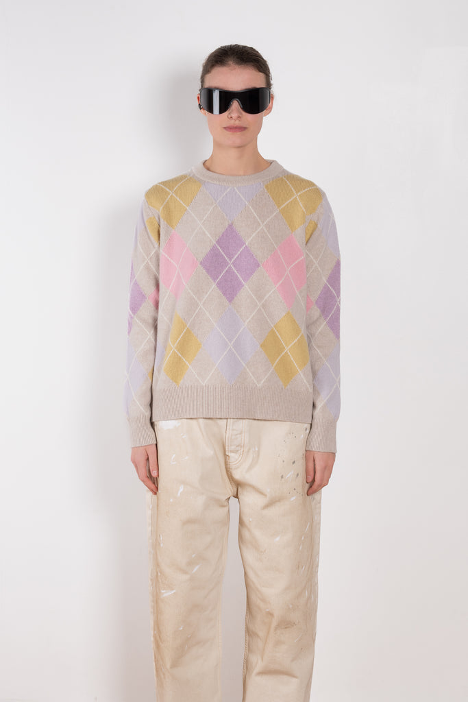 and dauhghter argyle slouch crewneck