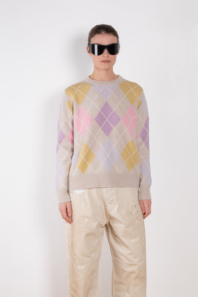 and dauhghter argyle slouch crewneck