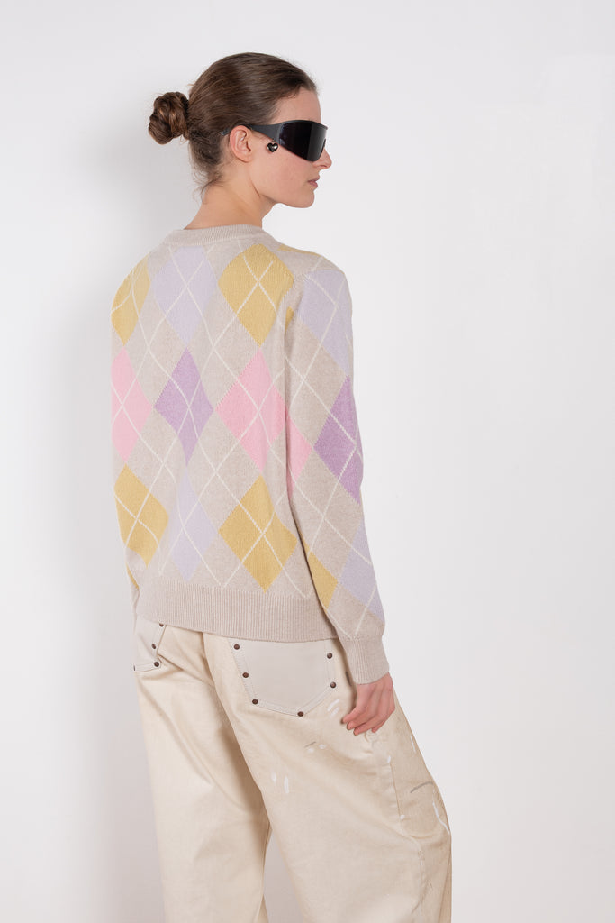 and dauhghter argyle slouch crewneck