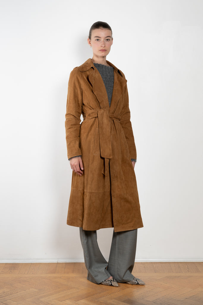 Arma Yava coat suede brown