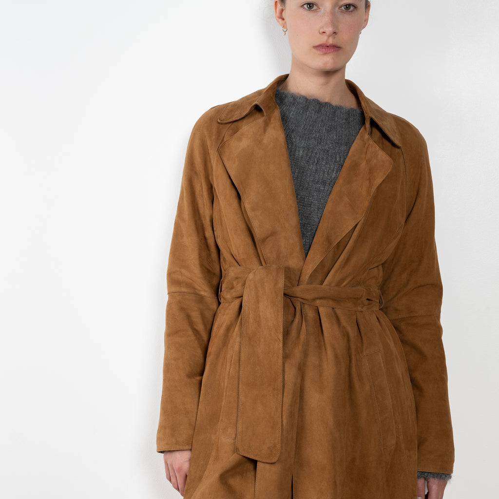 Arma Yava coat suede brown