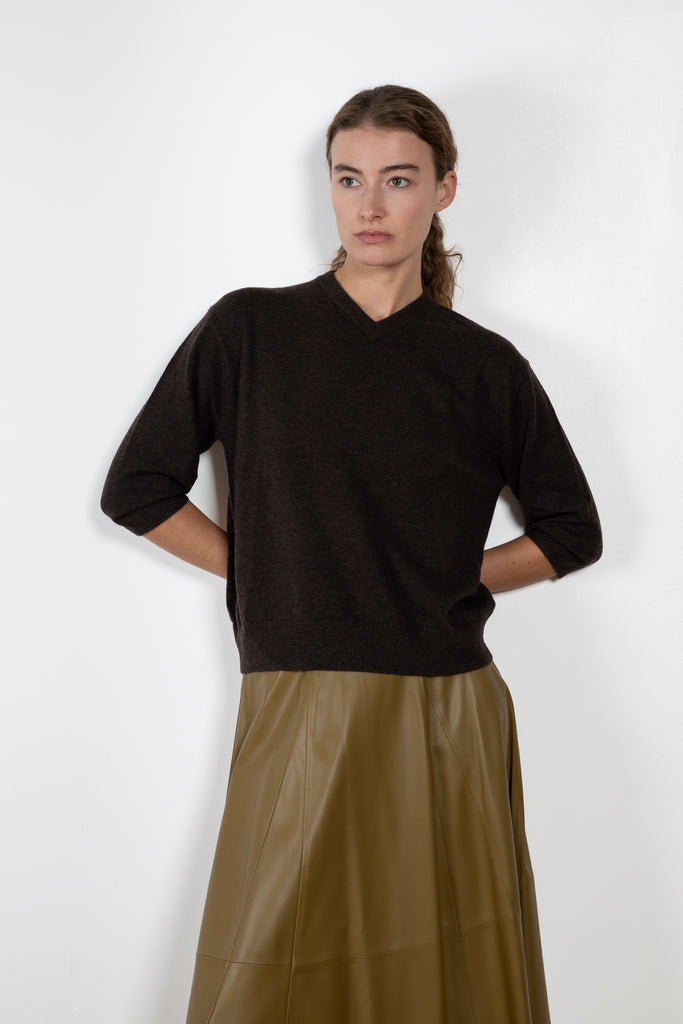 Arma Eleni Leather Pleated Skirt