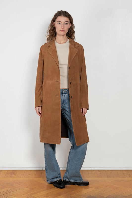 arma jella suede coat