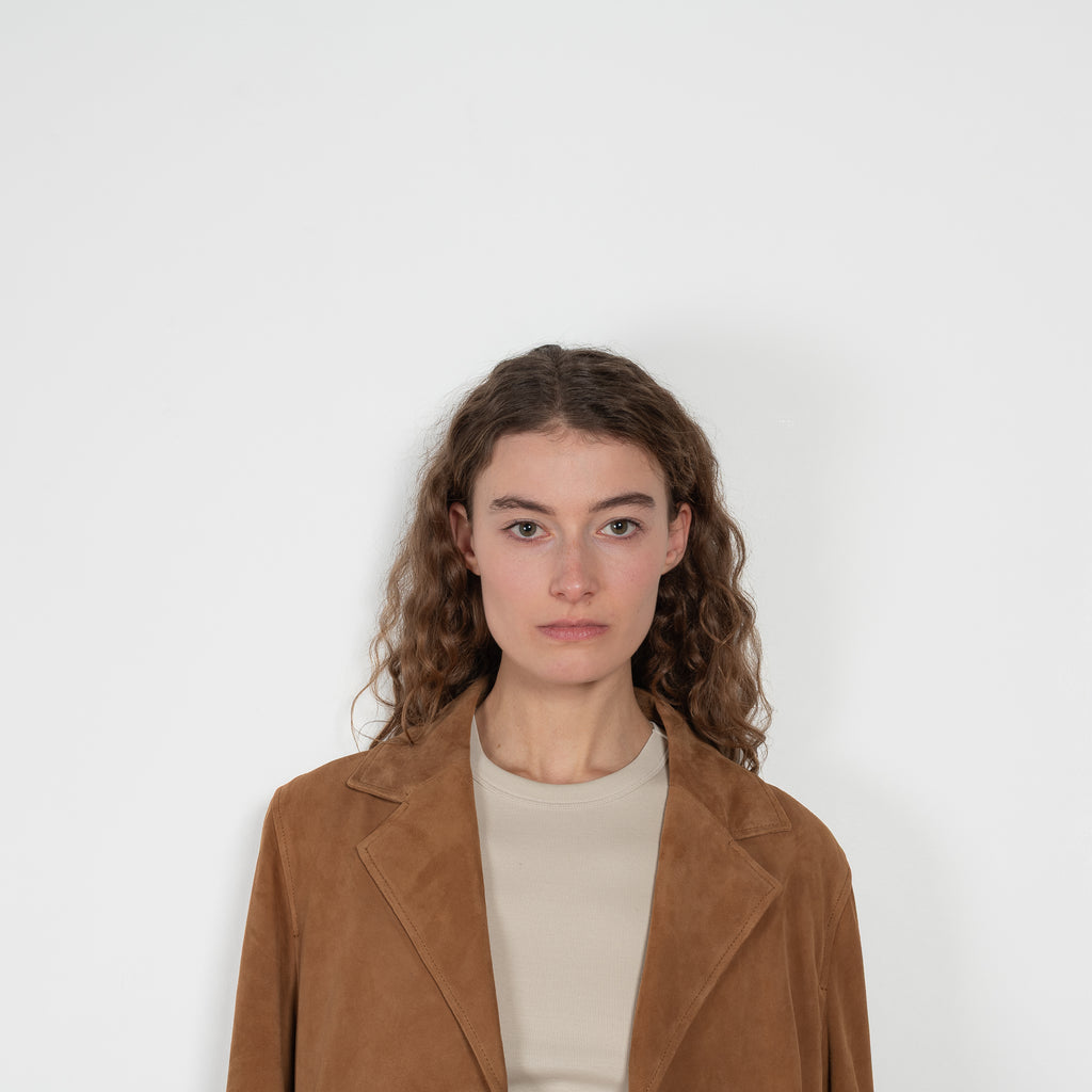 arma jella suede coat