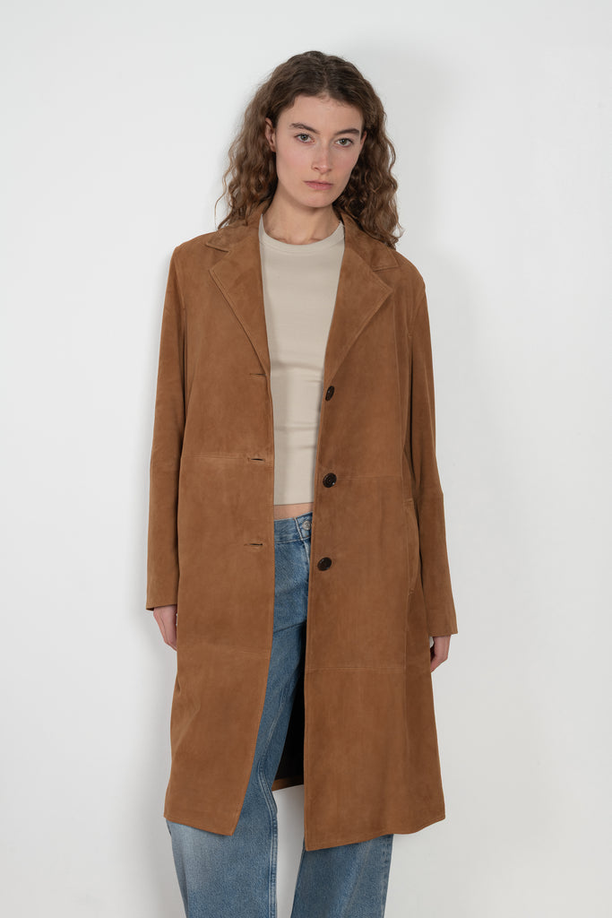 arma jella suede coat