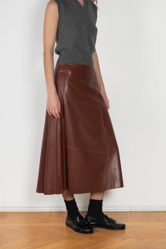 arma vayene leather skirt