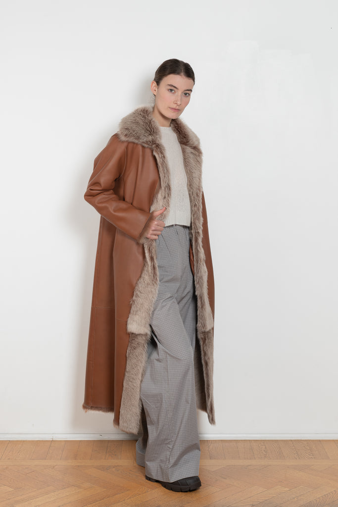 arma verena reversible coat shearling