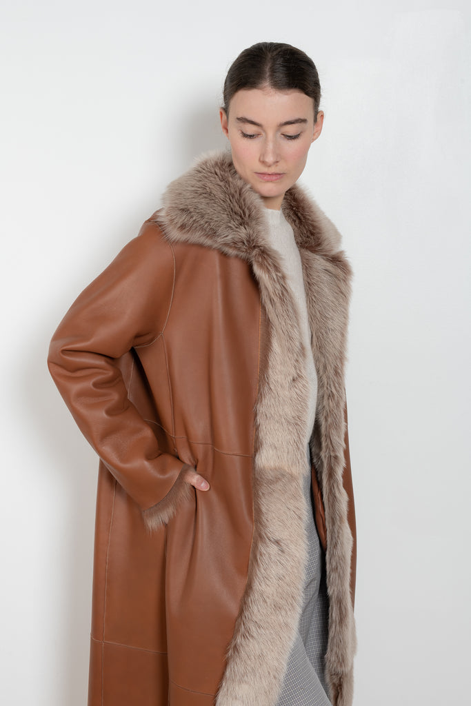 arma verena reversible coat shearling