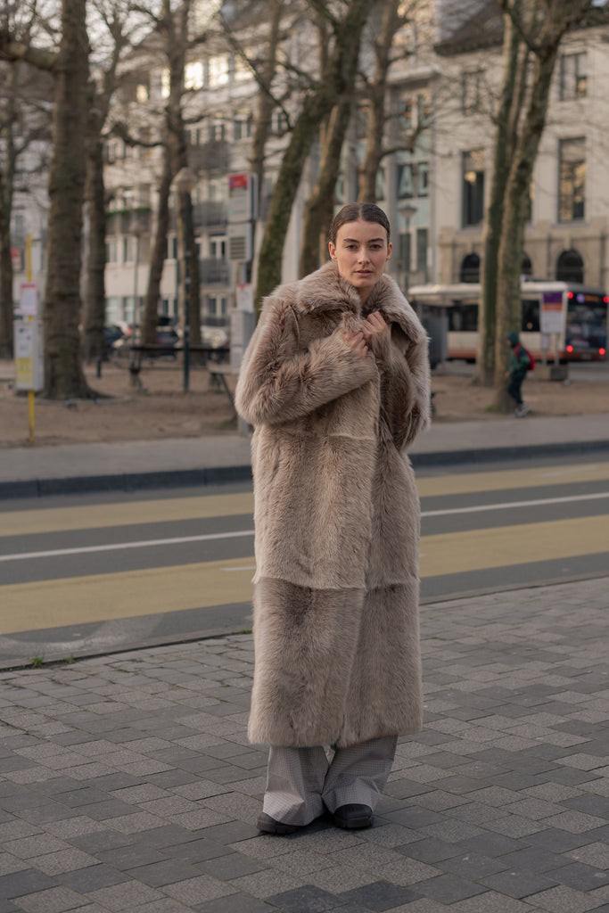arma verena reversible coat shearling