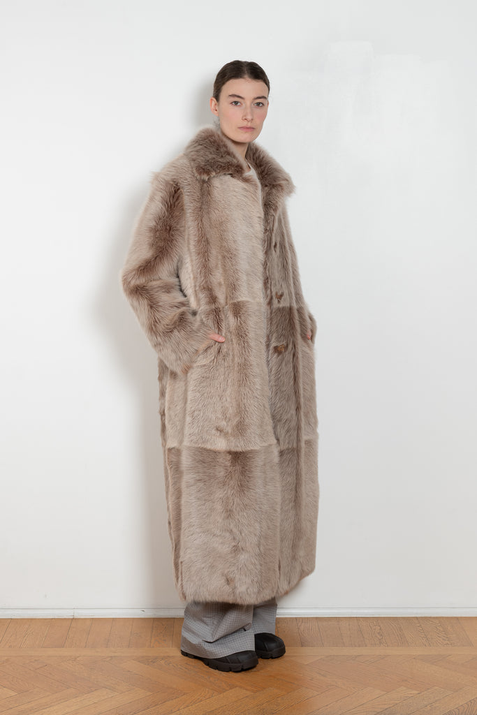arma verena reversible coat shearling