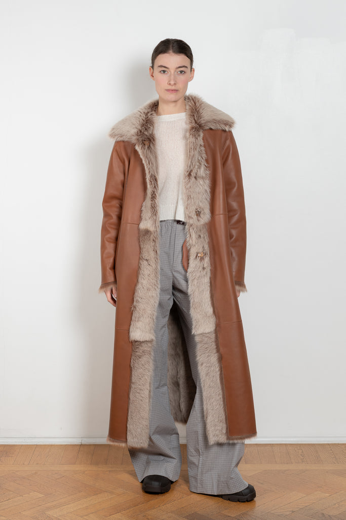arma verena reversible coat shearling