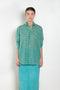 The Airy Light Cotton Shirt by Auralee is an extremely light cotton voile shirt with a gingham check