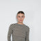 auralee boatneck rib stripe