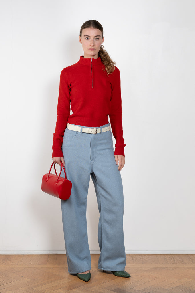 Auralee Half Zip Pullover