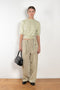 The Half Sleeved Sweat by Auralee is a cropped sweater with a half sleeve in a high quality ultra fine cotton
