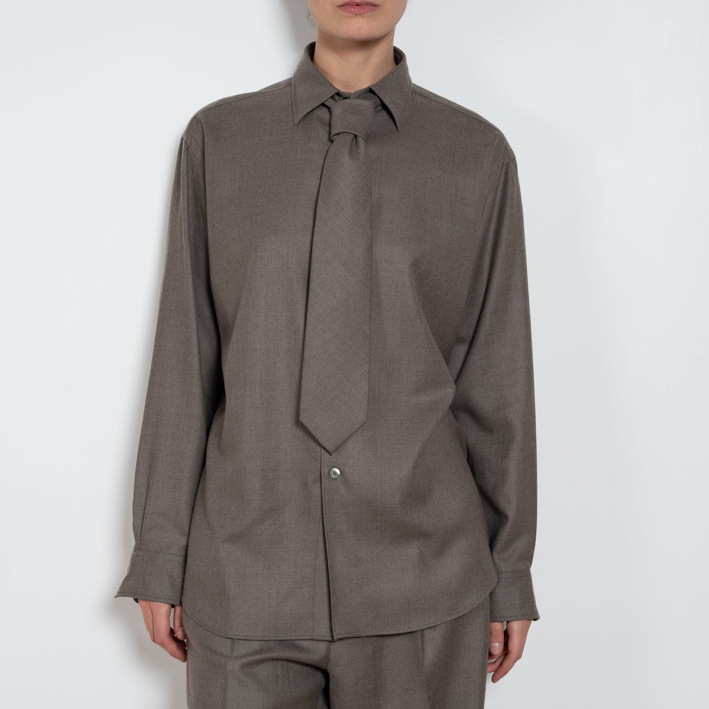 auralee light wool shirt