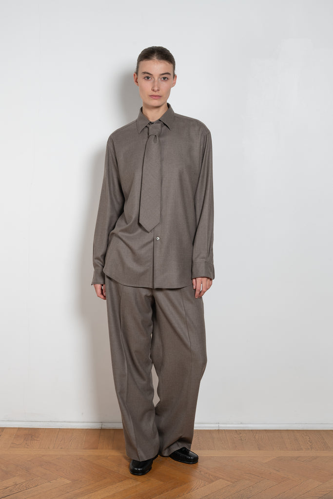 auralee light wool slack trouser