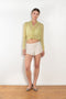 The Mohair Sheer Cardigan by Auralee is a fine knitted cardigan with a delicate, luxurious transparency