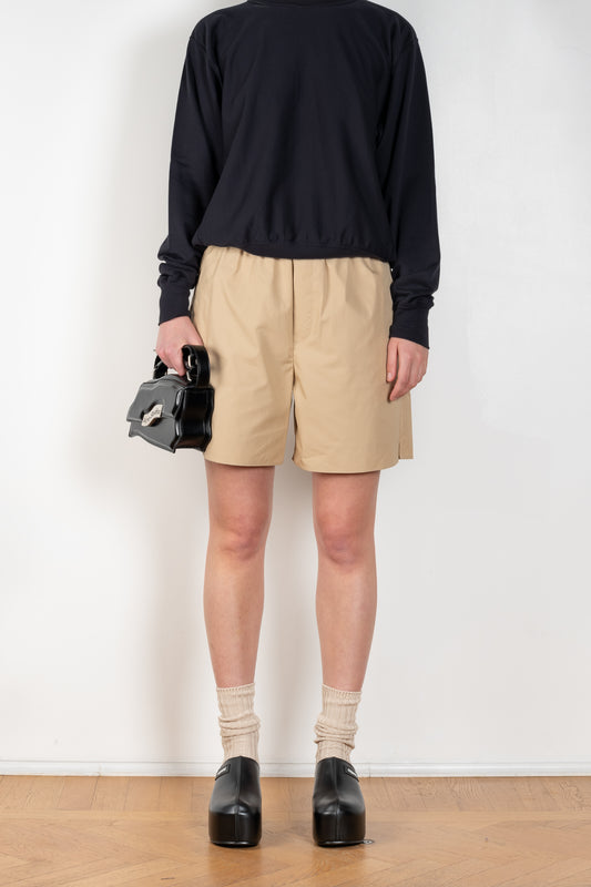 The Ox Shorts by Auralee is a elasticated cotton shorts